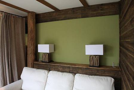 Wandvertäfelung mit Antikholz Wandvertäfelung mit Antikholz