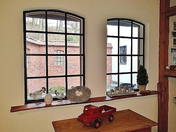 Gussfenster mit Doppelverglasung Gussfenster