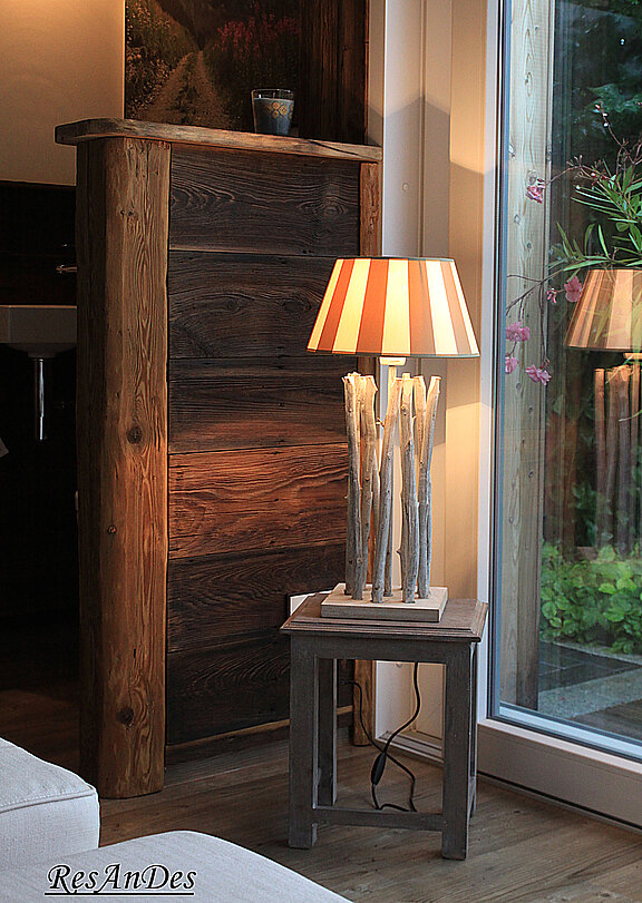 Wintergartengestaltung mit Altholz Wintergartengestaltung mit Altholz