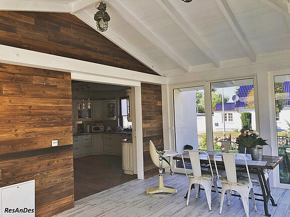 Braun gebürstet - Eingebaut