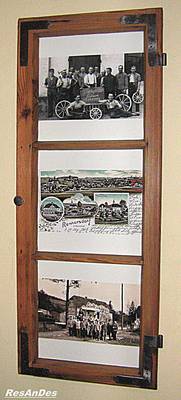 alte Holzfenster als Bilderrahmen altes Holz Fenster als Bilderrahmen